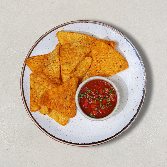 Corn Tortilla with Fresh Salsa